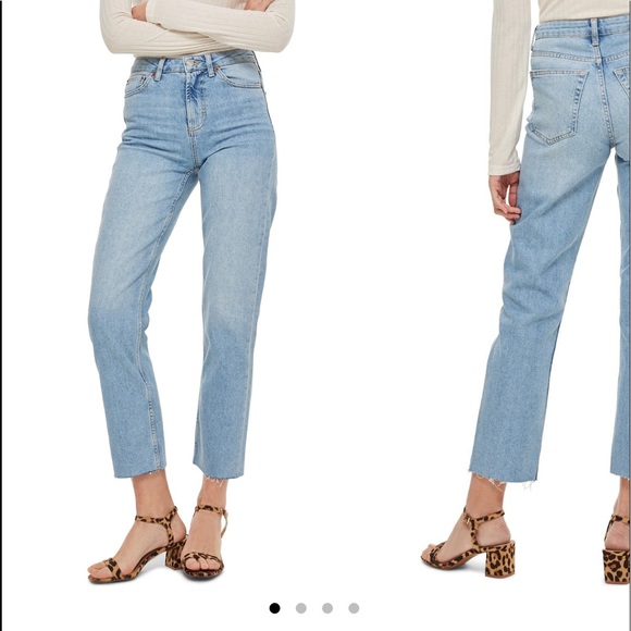 Topshop Denim - Topshop raw hem cropped Jean👖